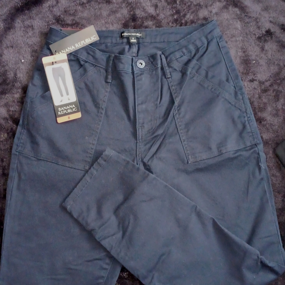 Banana Republic Black/Dark Blue Skinny Jeans